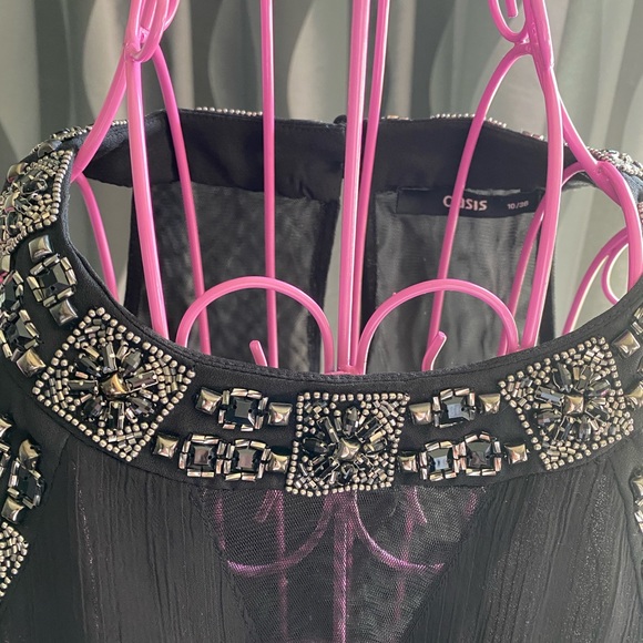 Black dress sequinned - Picture 5 of 6